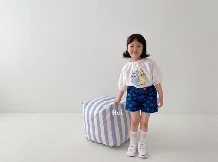 Hei - Korean Children Fashion - #littlefashionista - Heart Denim Shorts - 9