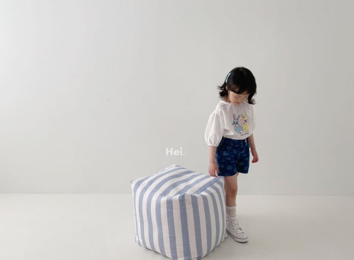 Hei - Korean Children Fashion - #minifashionista - Heart Denim Shorts - 11