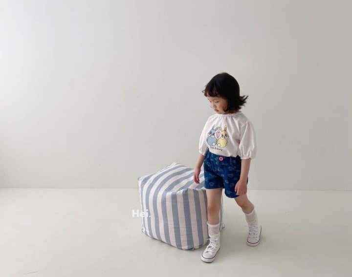 Hei - Korean Children Fashion - #prettylittlegirls - Heart Denim Shorts - 12