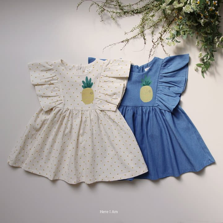 Here I Am - Korean Children Fashion - #littlefashionista - Pine Apple One-piece - 3