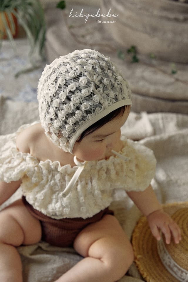 Hi Byebebe - Korean Baby Fashion - #babyclothing - Bebe Moca Lace Swimwear with Hat - 5