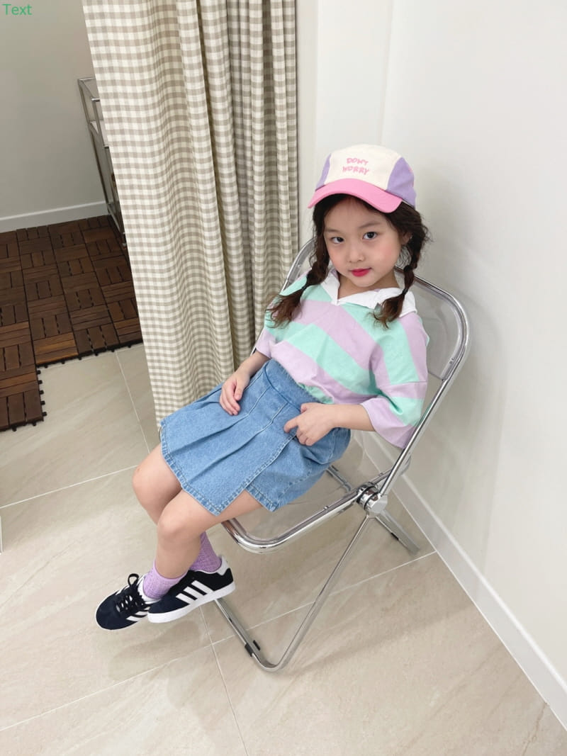 Honeybee - Korean Children Fashion - #Kfashion4kids - Stripes Collar Tee - 2
