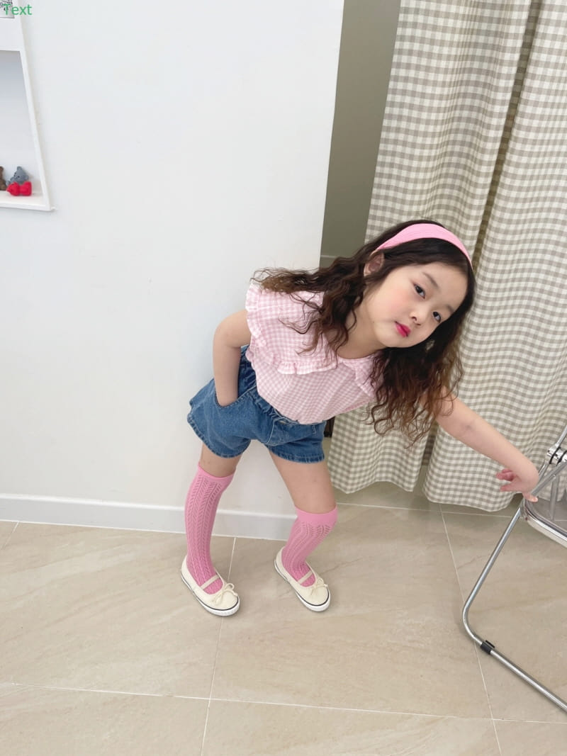 Honeybee - Korean Children Fashion - #childofig - Check Sleeveless Blouse - 3