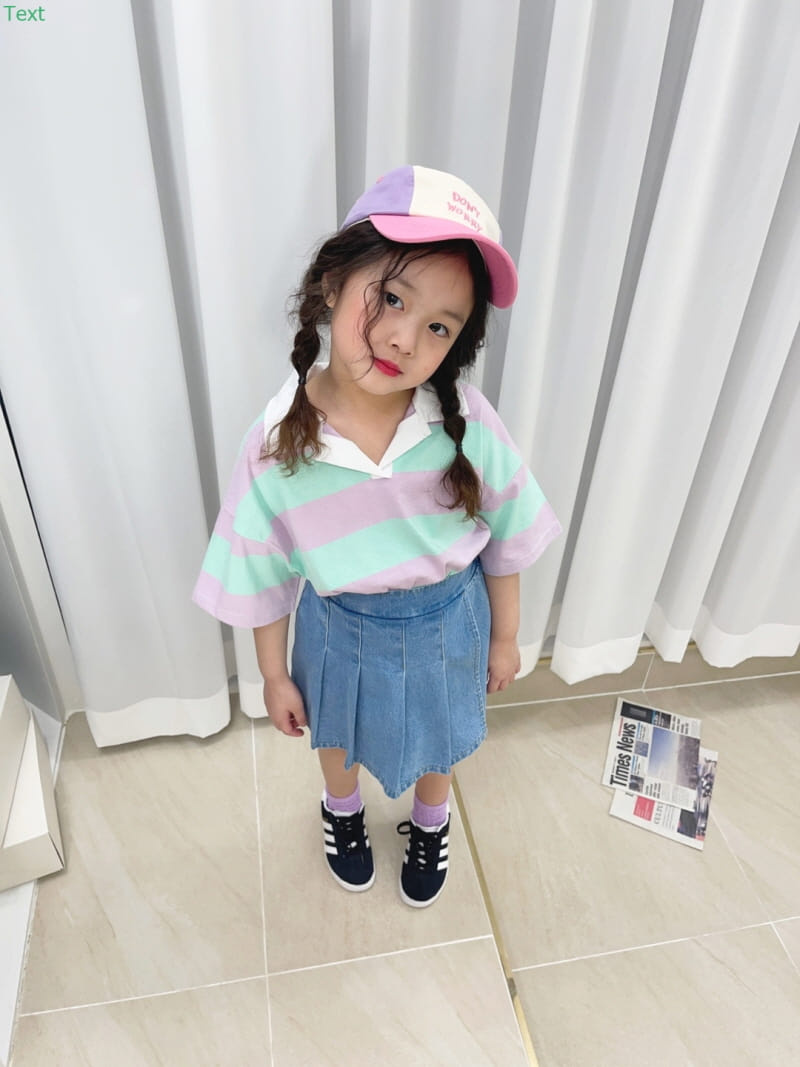 Honeybee - Korean Children Fashion - #childofig - Stripes Collar Tee - 10