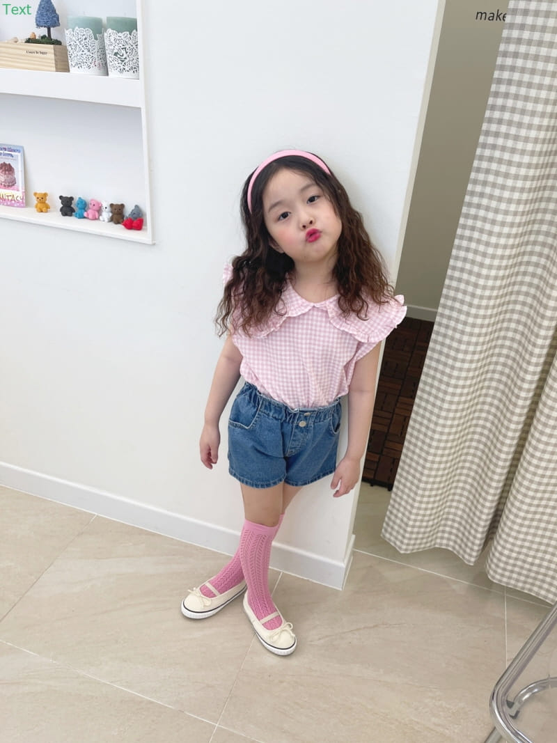 Honeybee - Korean Children Fashion - #designkidswear - Check Sleeveless Blouse - 5