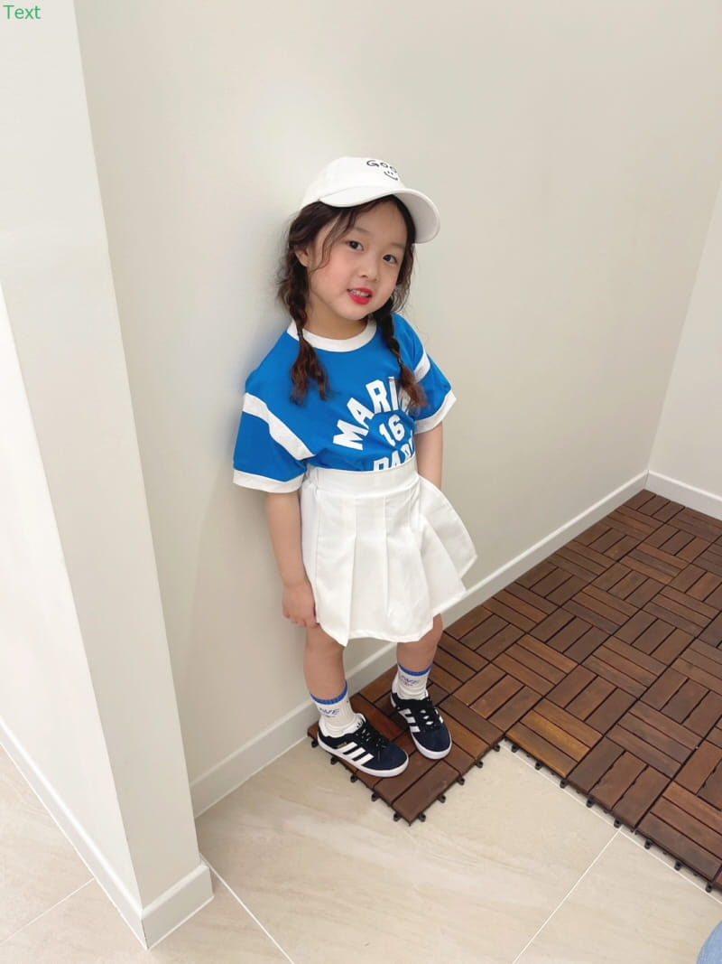Honeybee - Korean Children Fashion - #kidsshorts - Color Marine Tee - 6