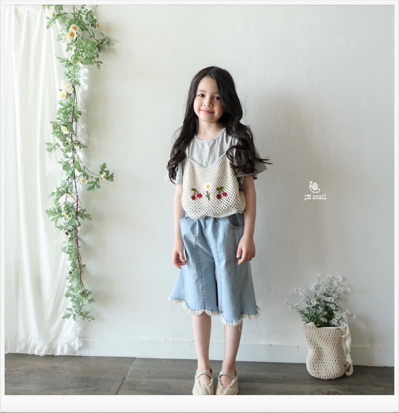 JM Snail - Korean Children Fashion - #childrensboutique - Cherry Handle Vest - 12