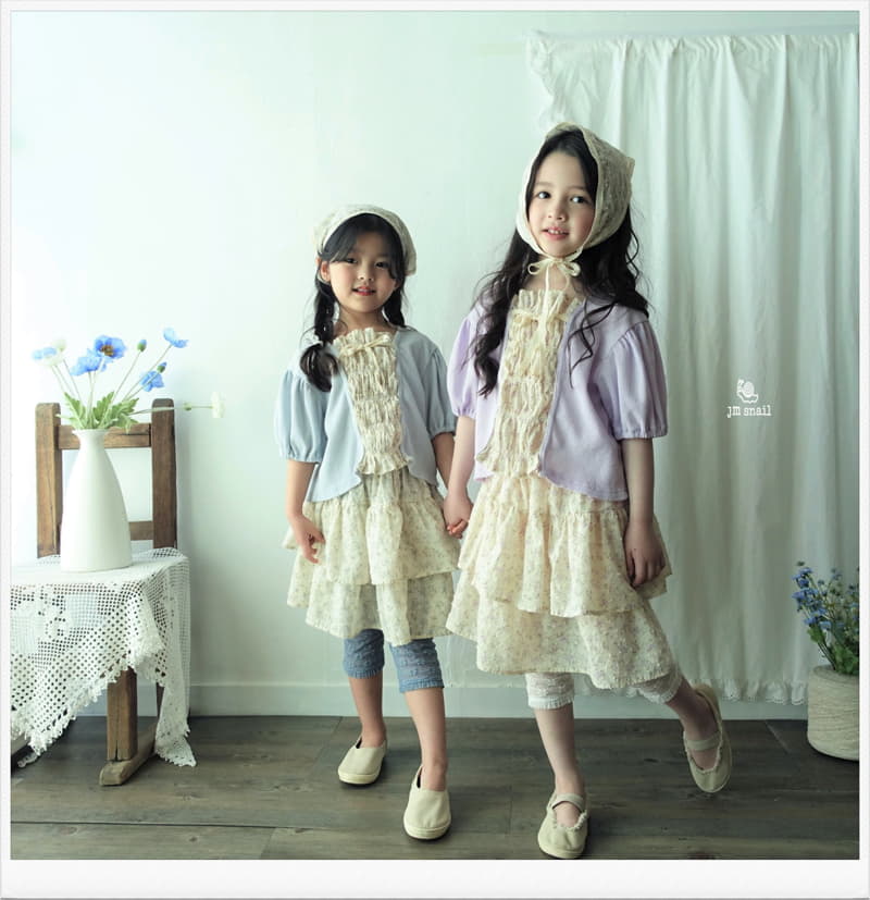 JM Snail - Korean Children Fashion - #childrensboutique - Popcorn Flower Smog Cardigan - 2