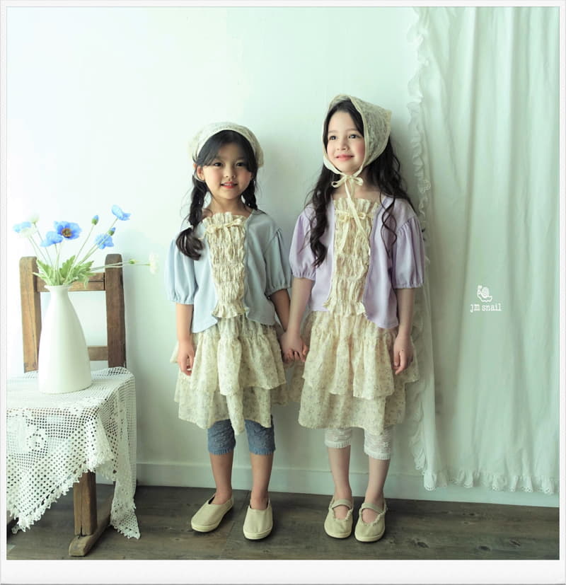 JM Snail - Korean Children Fashion - #designkidswear - Popcorn Flower Smog Cardigan - 3