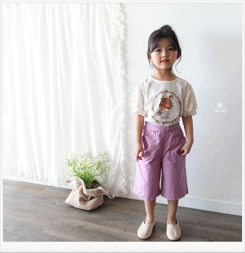 JM Snail - Korean Children Fashion - #discoveringself - Girl Puff Tee - 3