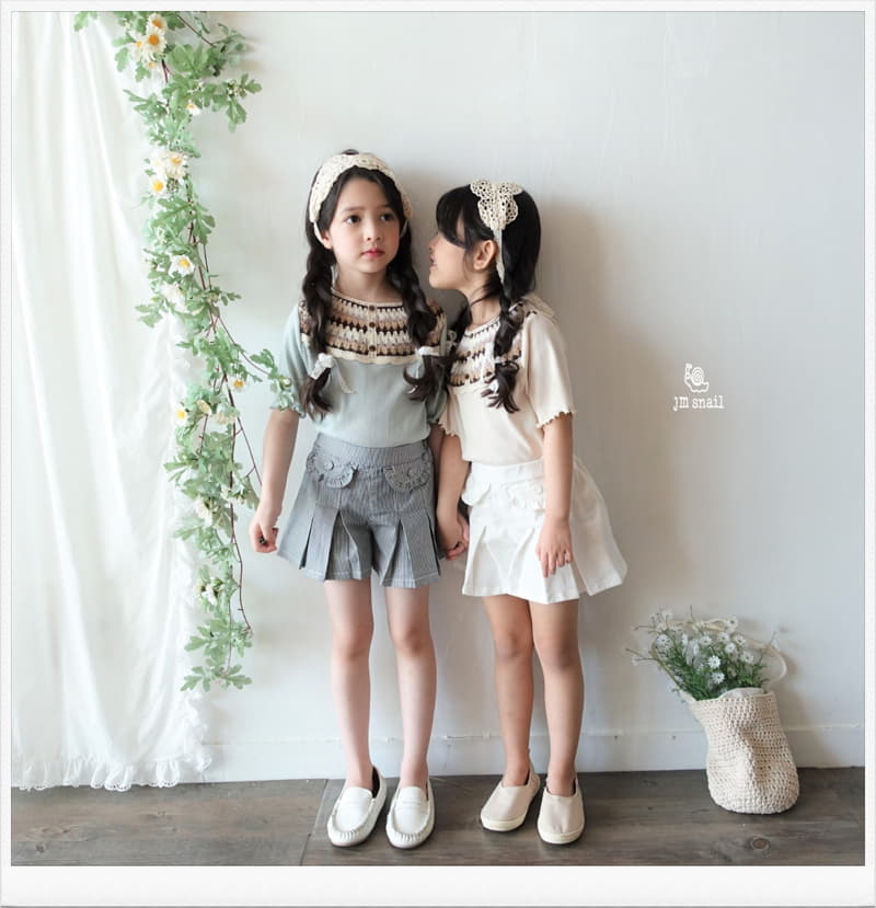 JM Snail - Korean Children Fashion - #discoveringself - Wrinkle Currot Skirt - 2