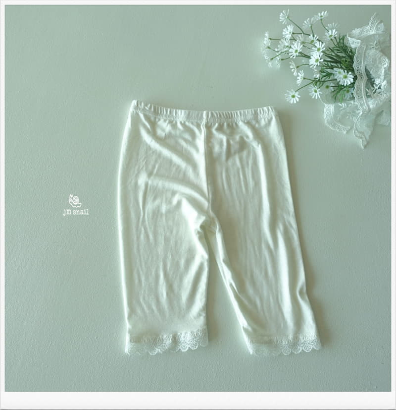 JM Snail - Korean Children Fashion - #discoveringself - Tencel Lace Leggings - 3