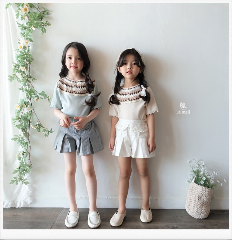 JM Snail - Korean Children Fashion - #fashionkids - Wrinkle Currot Skirt - 3