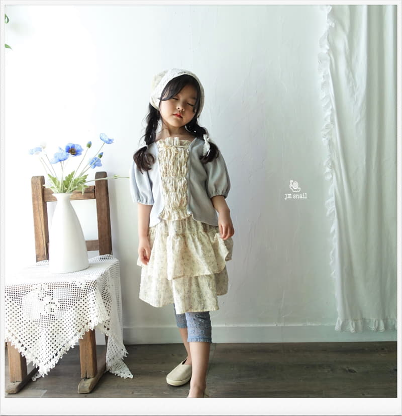 JM Snail - Korean Children Fashion - #fashionkids - Popcorn Flower Smog Cardigan - 5