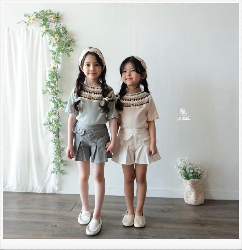 JM Snail - Korean Children Fashion - #fashionkids - Wrinkle Currot Skirt - 4