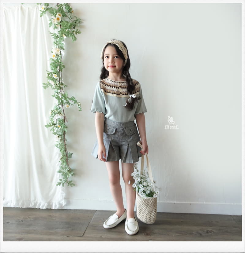 JM Snail - Korean Children Fashion - #kidsstore - Wrinkle Currot Skirt - 5