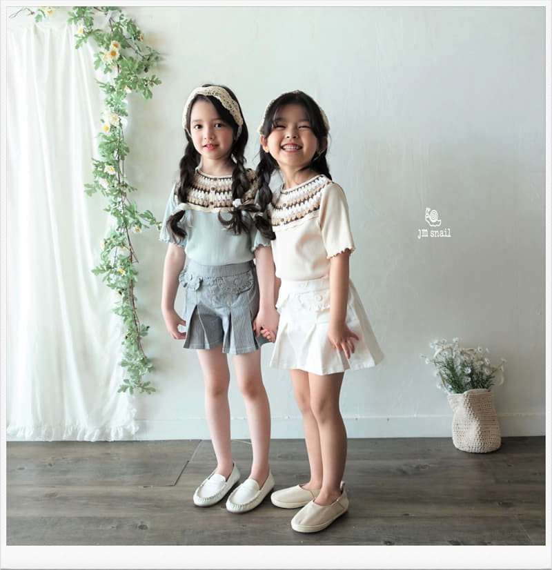 JM Snail - Korean Children Fashion - #kidsshorts - Daya Color Tee - 4