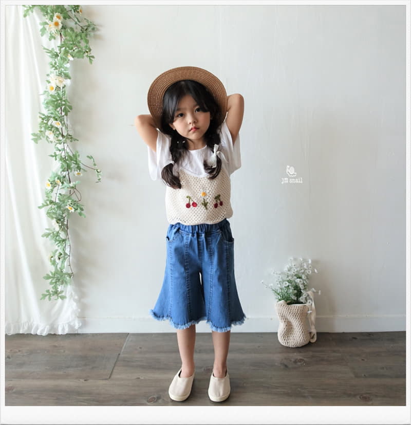JM Snail - Korean Children Fashion - #kidsstore - Cherry Handle Vest - 3