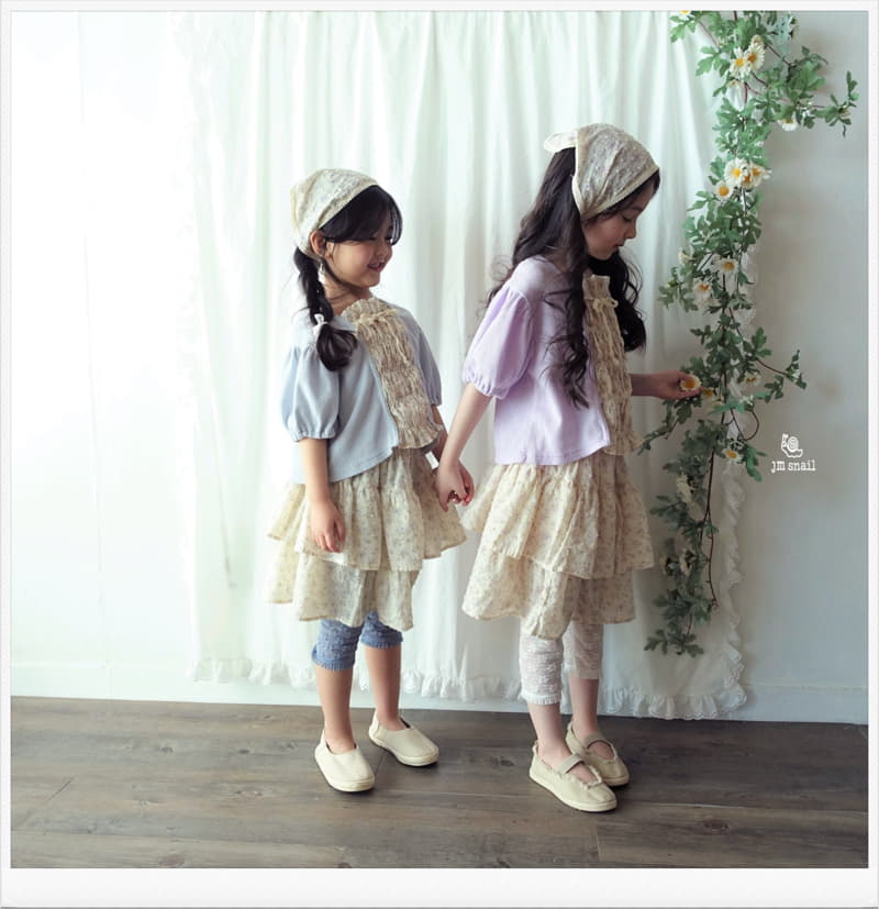 JM Snail - Korean Children Fashion - #kidsstore - Flower Lace Leggings - 5