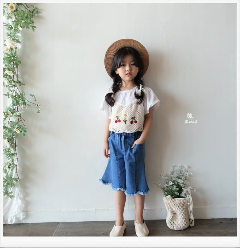 JM Snail - Korean Children Fashion - #kidsstore - Cherry Handle Vest - 4