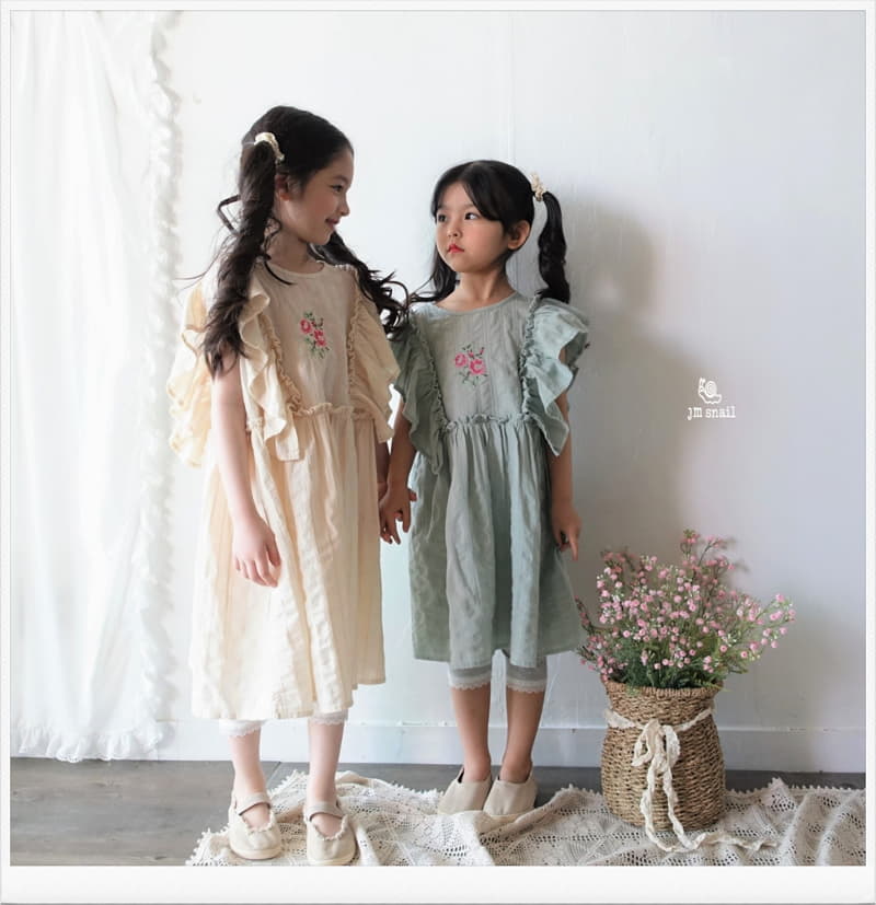 JM Snail - Korean Children Fashion - #littlefashionista - Rose One-piece - 3