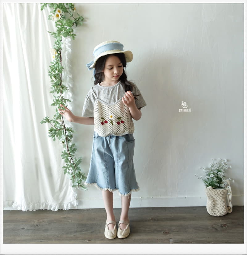 JM Snail - Korean Children Fashion - #minifashionista - Cherry Handle Vest - 8
