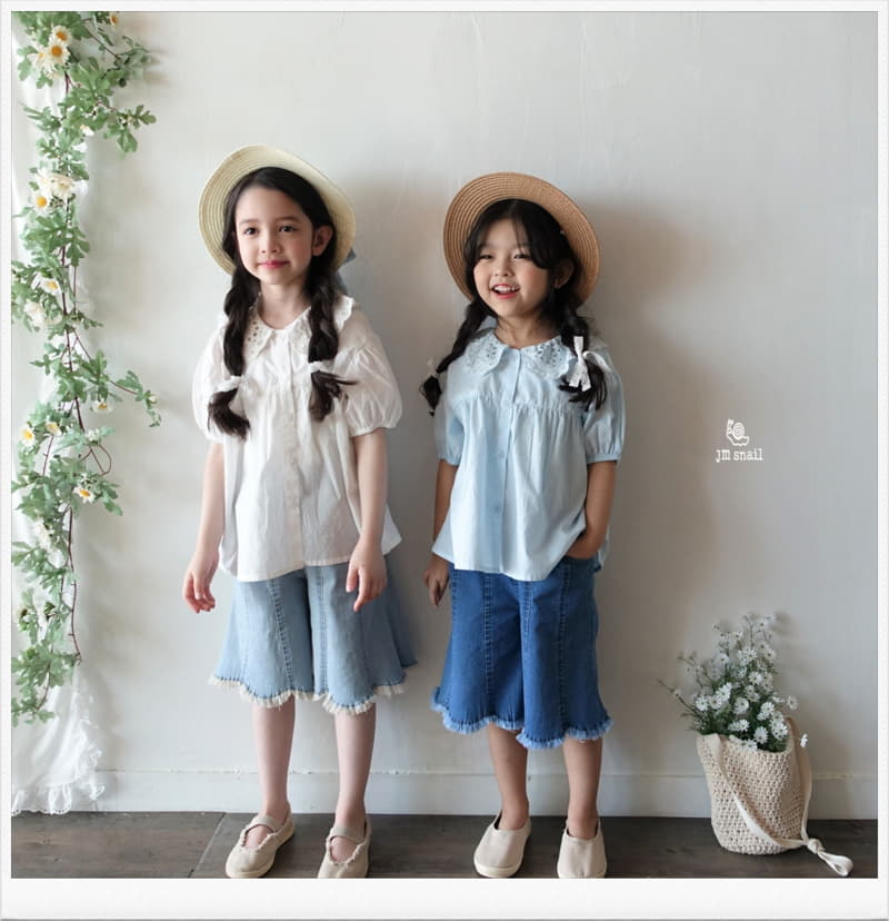 JM Snail - Korean Children Fashion - #todddlerfashion - Bonita Collar Blouse