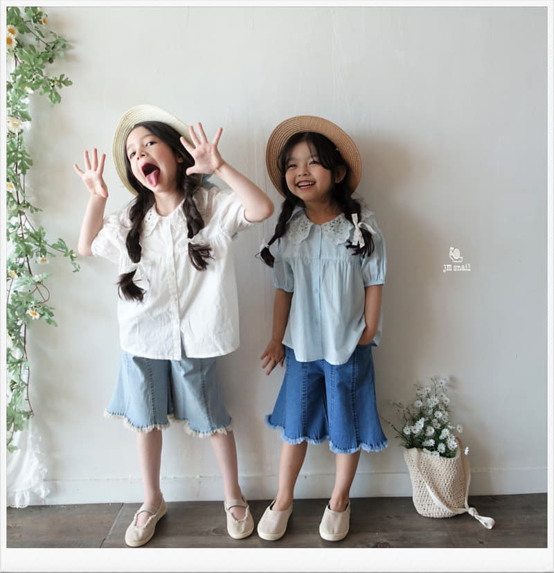 JM Snail - Korean Children Fashion - #toddlerclothing - Bonita Collar Blouse - 2