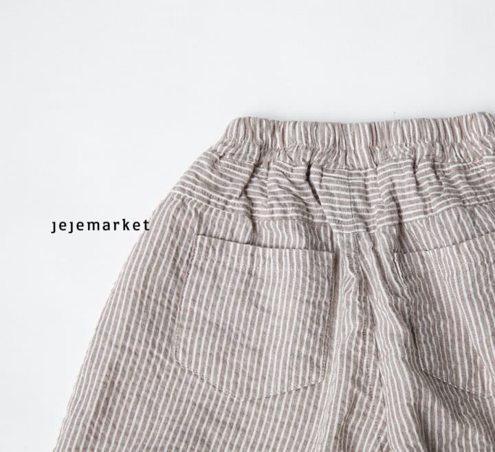 Jeje Market - Korean Children Fashion - #designkidswear - Cocoa Stripes Pants - 5