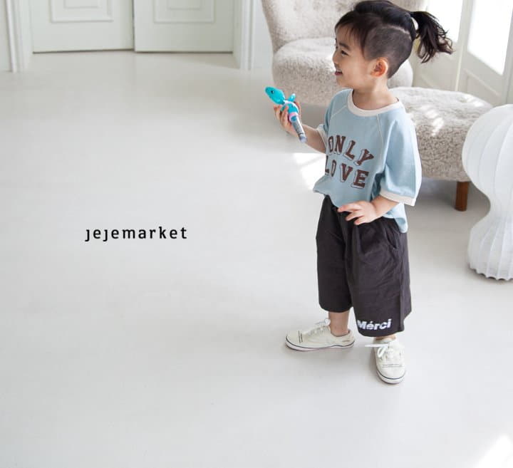 Jeje Market - Korean Children Fashion - #kidsshorts - Only Love Tee - 5