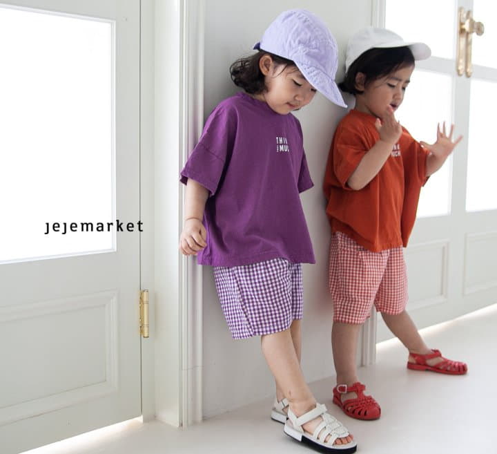 Jeje Market - Korean Children Fashion - #toddlerclothing - Pocket Check Pants - 2