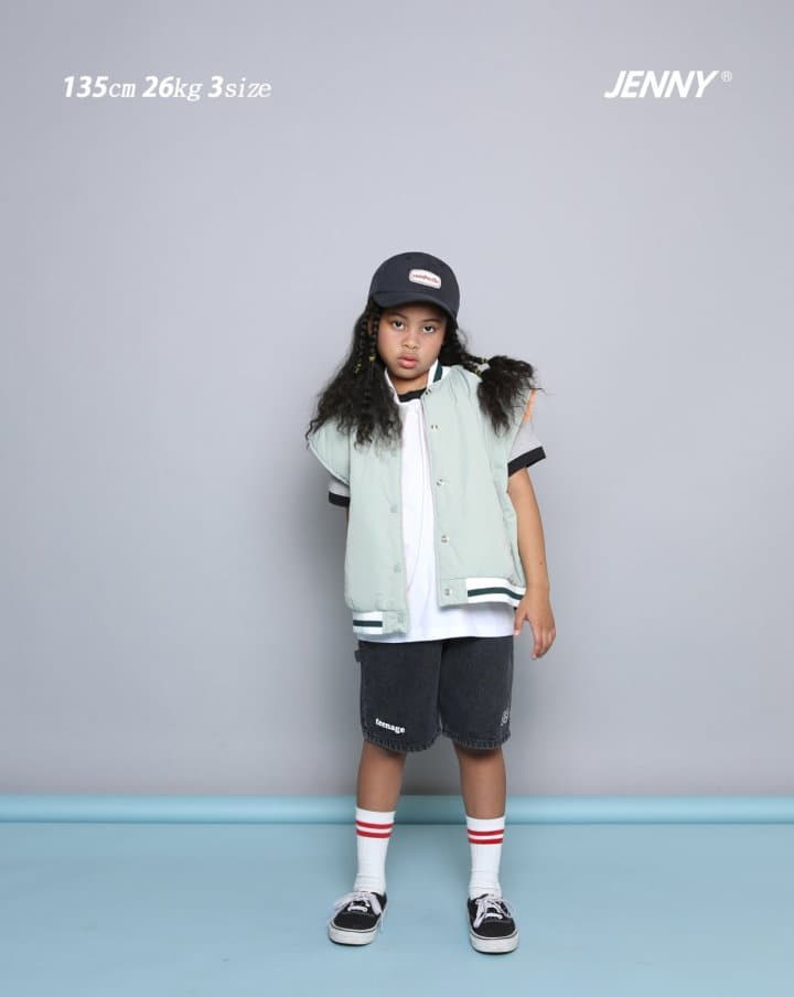 Jenny Basic - Korean Junior Fashion - #magicofchildhood - 58 Half Jeans - 8