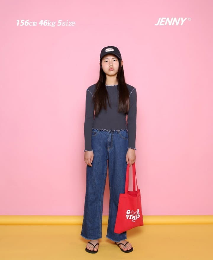 Jenny Basic - Korean Junior Fashion - #toddlerclothing - K Rib Tee - 9