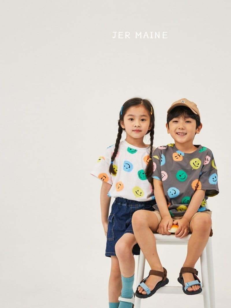 Jermaine - Korean Children Fashion - #Kfashion4kids - Smile Color Tee - 3