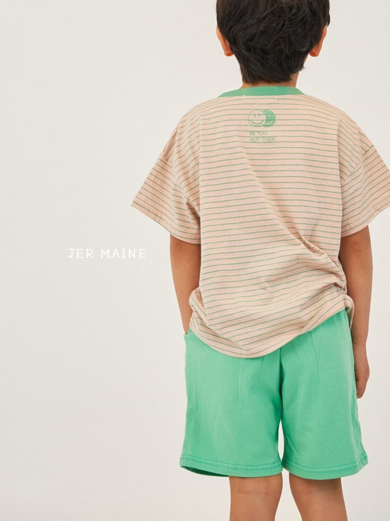 Jermaine - Korean Children Fashion - #designkidswear - Smile Stripes Color Tee - 9