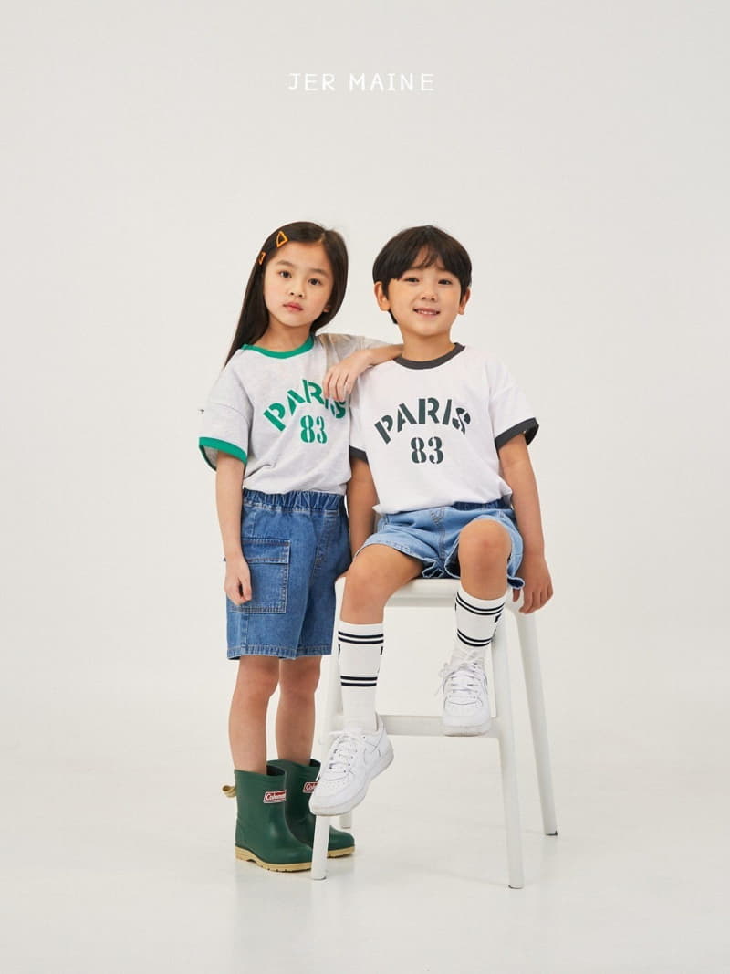 Jermaine - Korean Children Fashion - #designkidswear - Paris Color Tee - 3