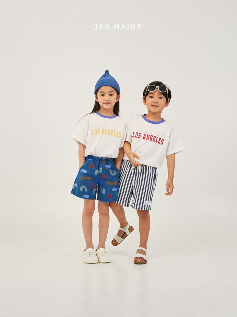 Jermaine - Korean Children Fashion - #discoveringself - Top Stripes Shorts - 7