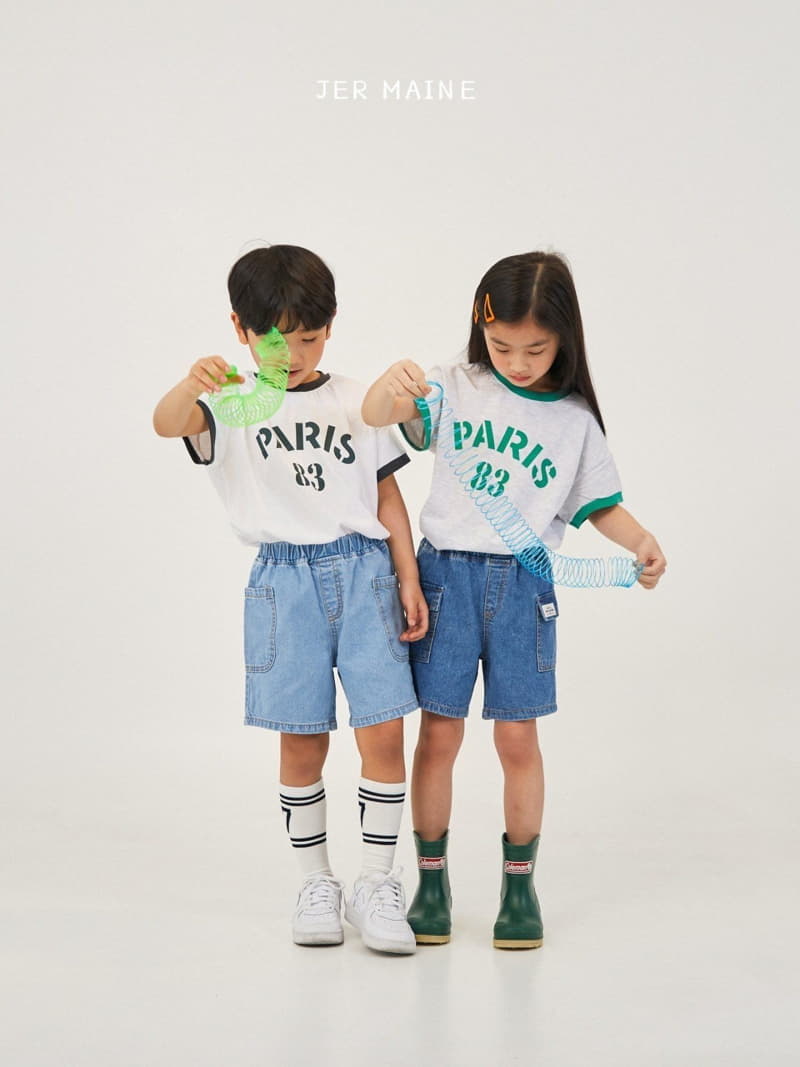 Jermaine - Korean Children Fashion - #designkidswear - Paris Color Tee - 4