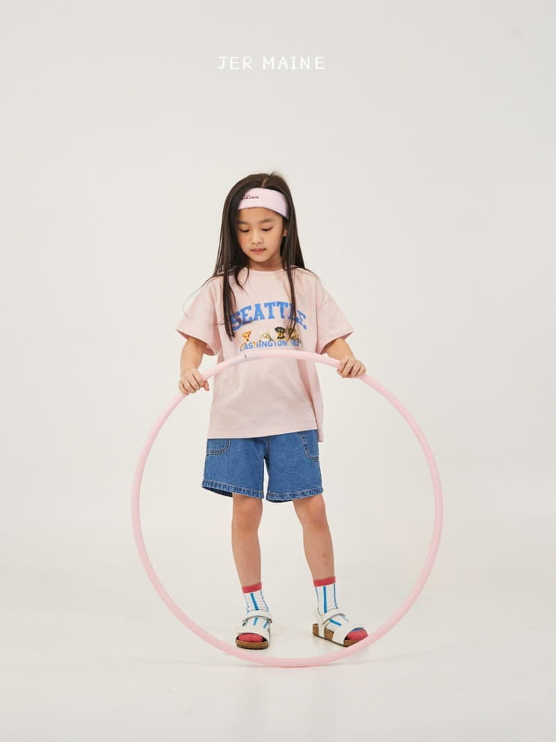 Jermaine - Korean Children Fashion - #kidsshorts - Circle Pocket Jeans - 5