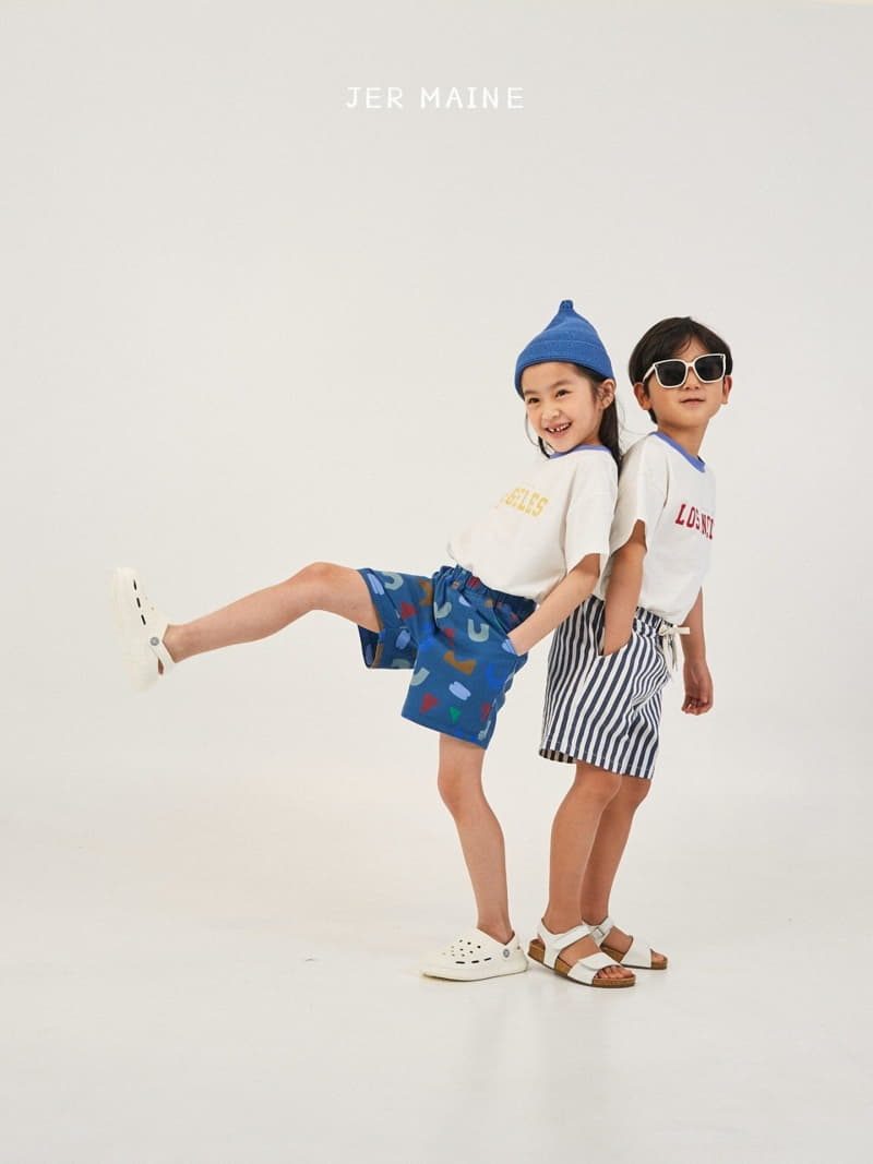 Jermaine - Korean Children Fashion - #kidsshorts - Los Angeles Tee - 4