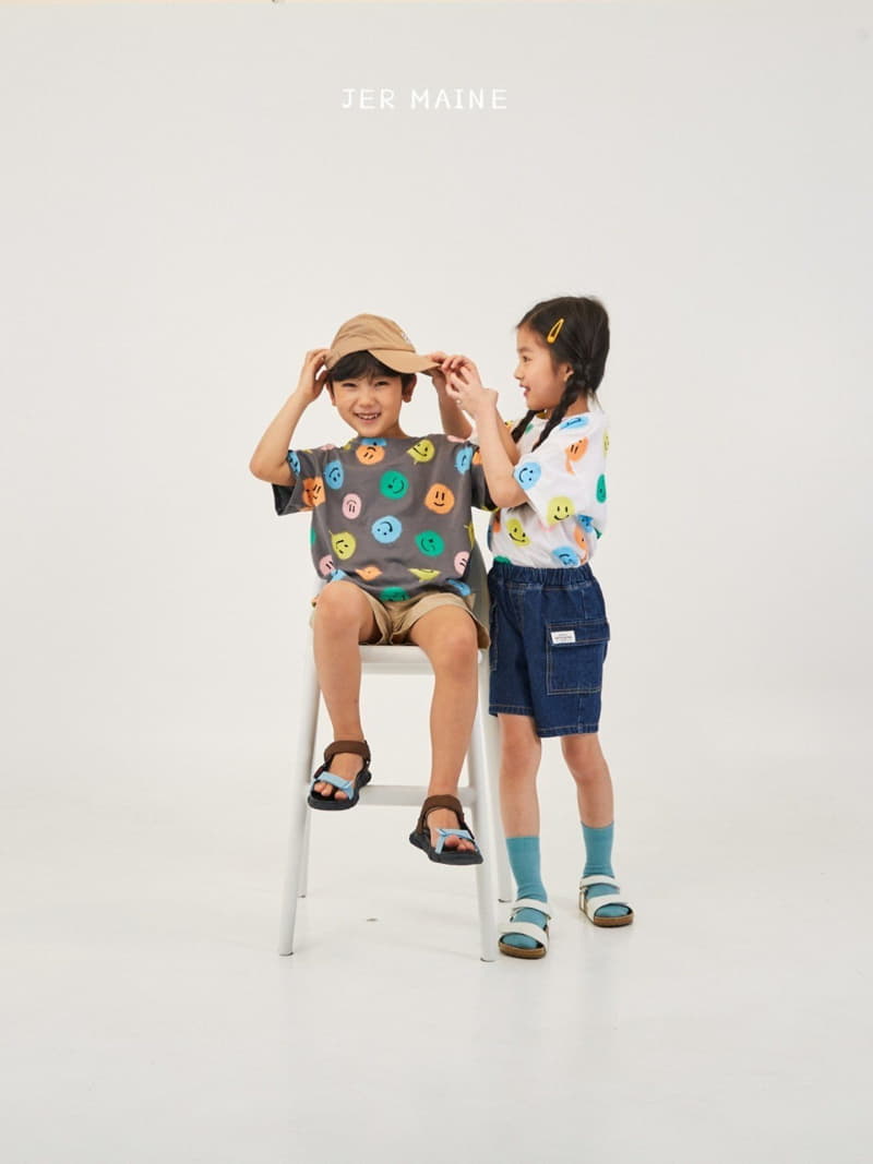 Jermaine - Korean Children Fashion - #kidsstore - Smile Color Tee