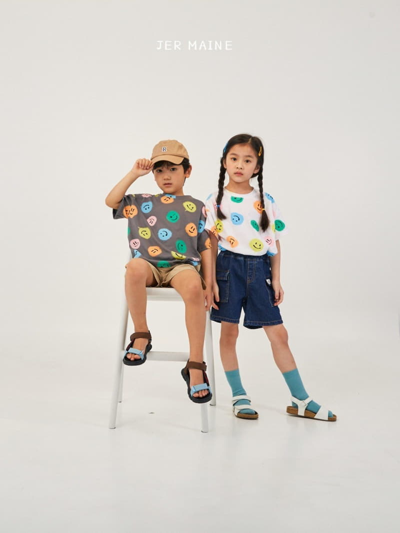 Jermaine - Korean Children Fashion - #kidzfashiontrend - Smile Color Tee - 2