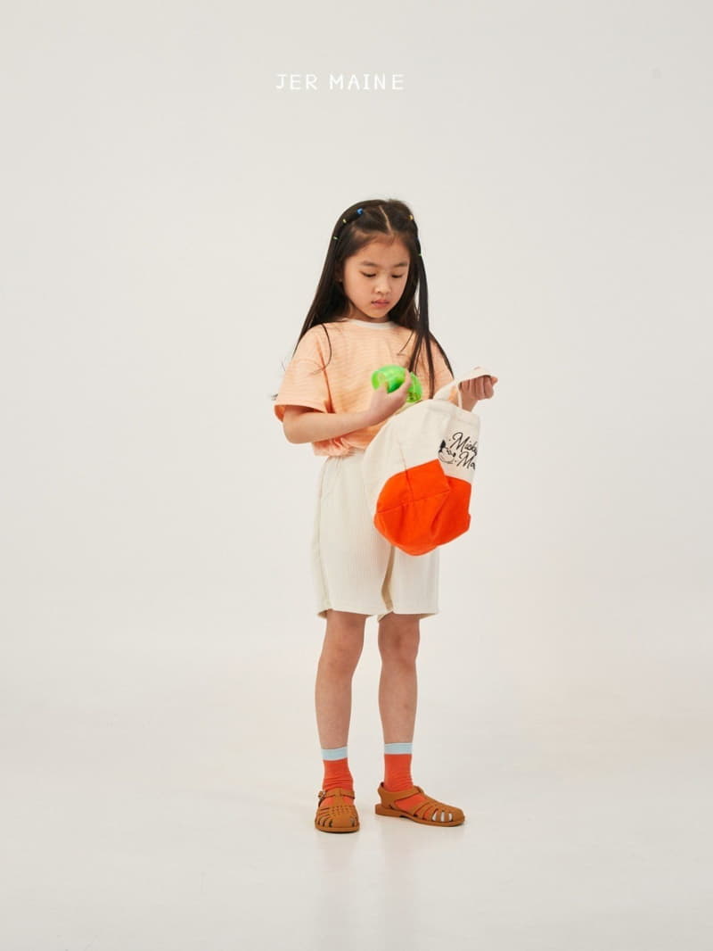 Jermaine - Korean Children Fashion - #prettylittlegirls - Smile Stripes Color Tee - 5
