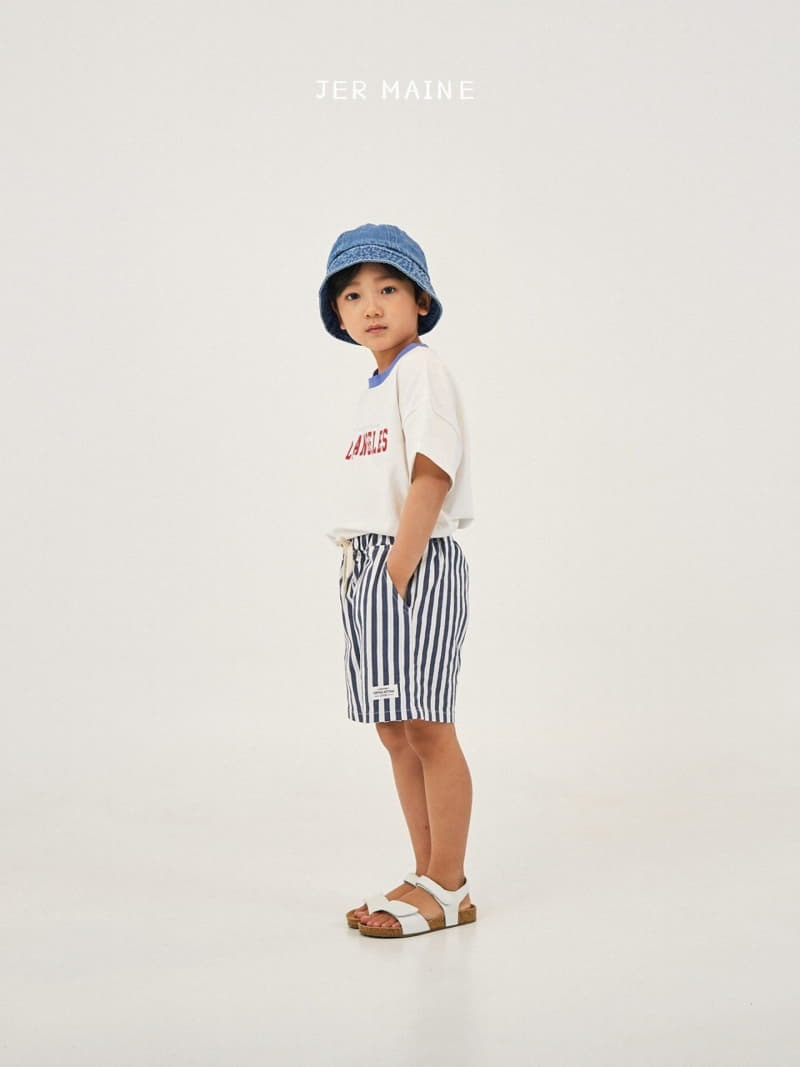 Jermaine - Korean Children Fashion - #stylishchildhood - Top Stripes Shorts - 3