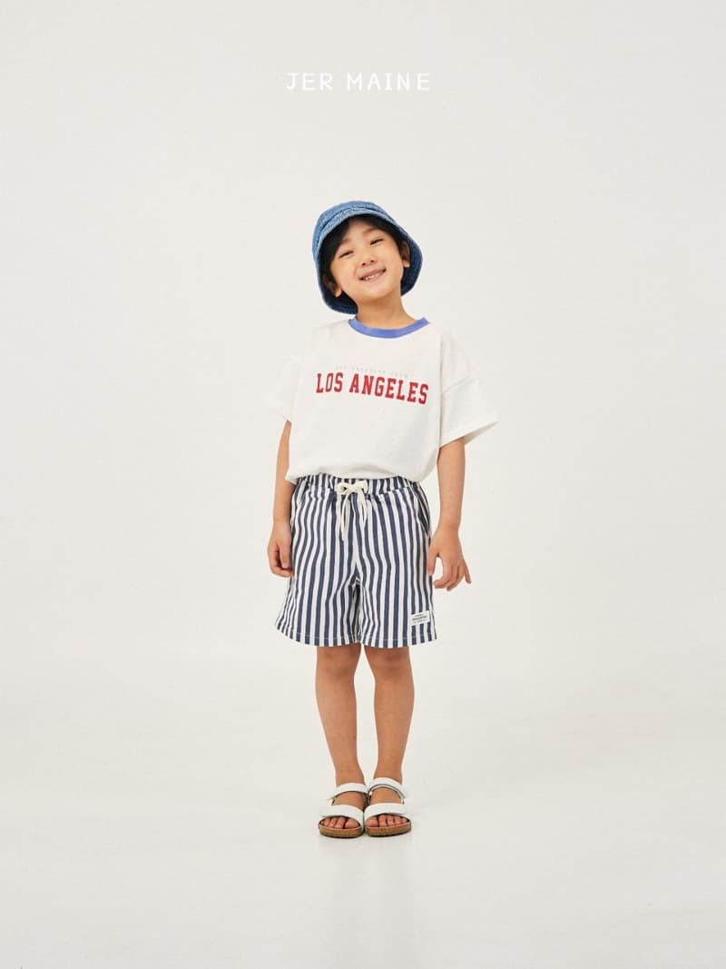 Jermaine - Korean Children Fashion - #todddlerfashion - Top Stripes Shorts