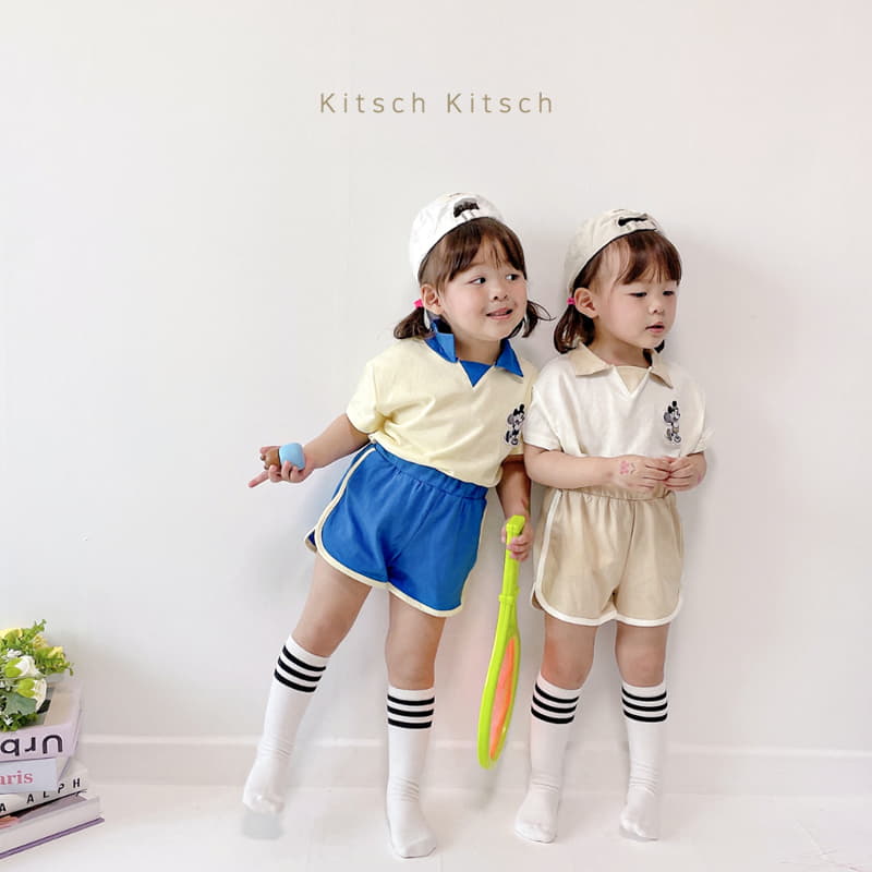 Kitsch Kitsch - Korean Children Fashion - #Kfashion4kids - Tennis Mickey Top Bottom Set - 10