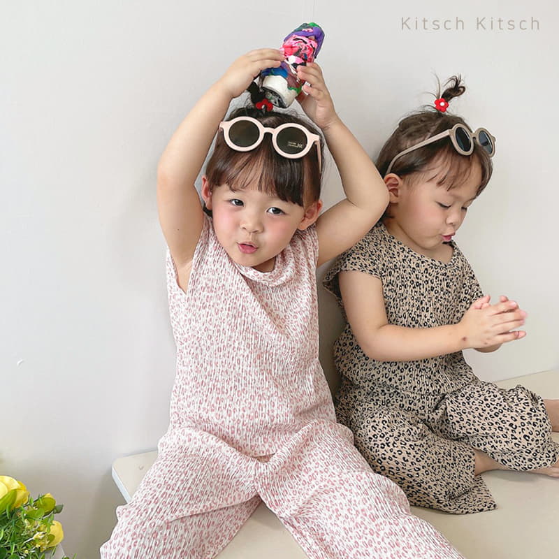 Kitsch Kitsch - Korean Children Fashion - #Kfashion4kids - Retro Pleats Top Bottom Set - 6