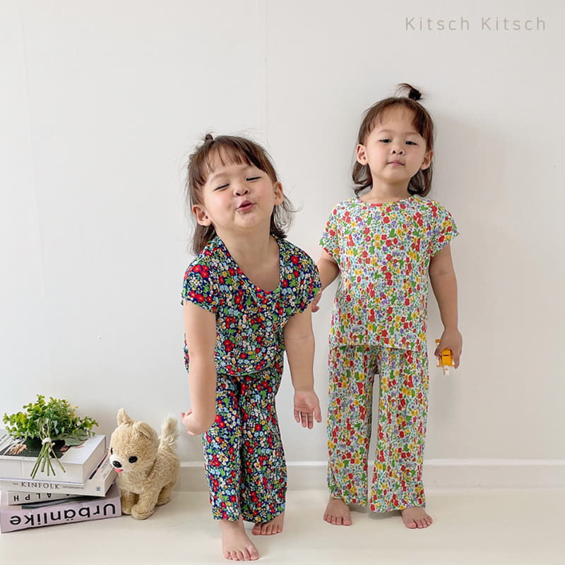 Kitsch Kitsch - Korean Children Fashion - #childofig - Retro Pleats Top Bottom Set - 12