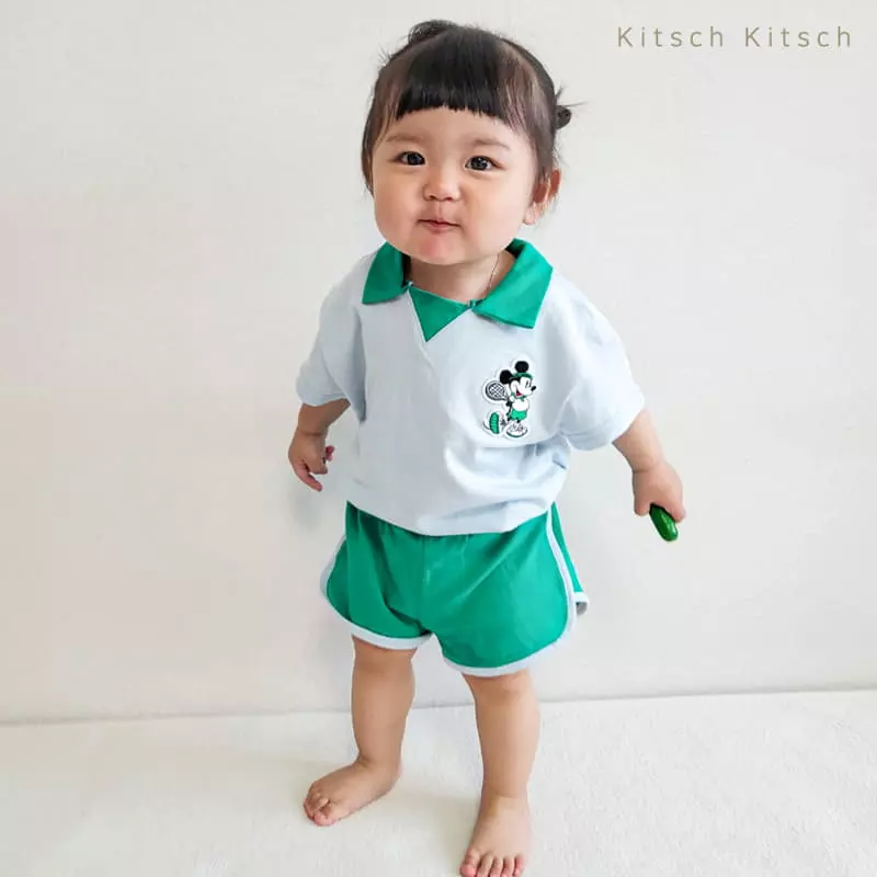 Kitsch Kitsch - Korean Children Fashion - #discoveringself - Tennis Mickey Top Bottom Set - 5