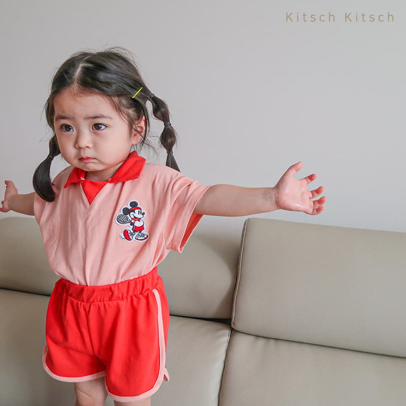 Kitsch Kitsch - Korean Children Fashion - #fashionkids - Tennis Mickey Top Bottom Set - 6